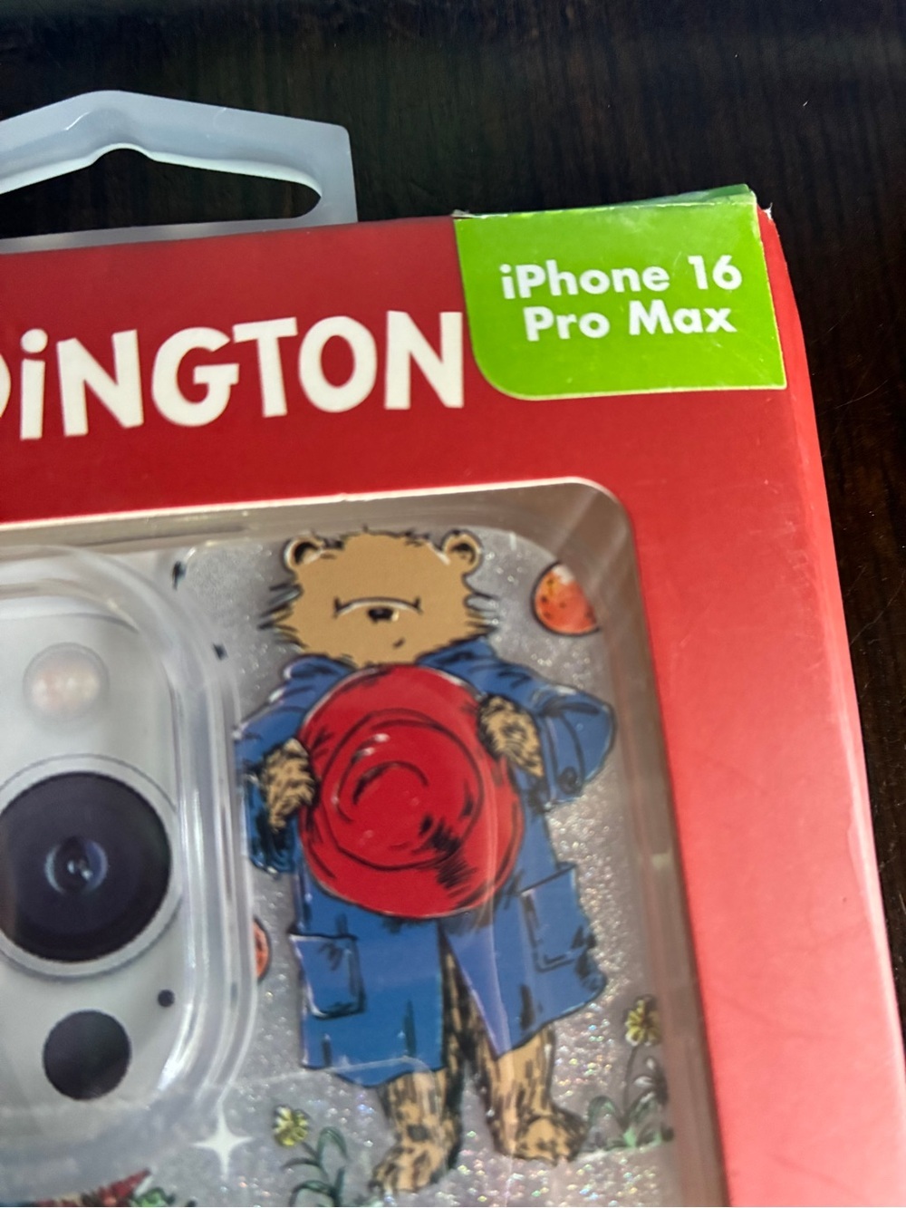 iPhone 16 Pro Max Red Hat Bear Glitter Phone Case - - Picture 3 of 9